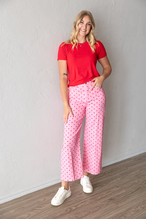 Polka Dot Pant In Pink