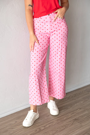 Polka Dot Pant In Pink