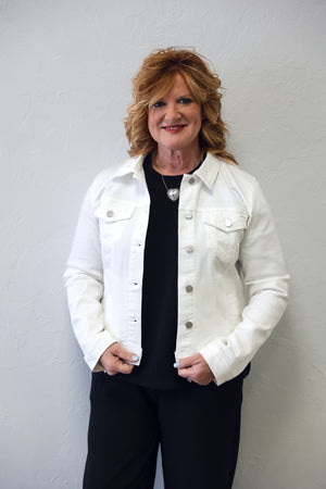 Ashley Vintage Washed Jacket White