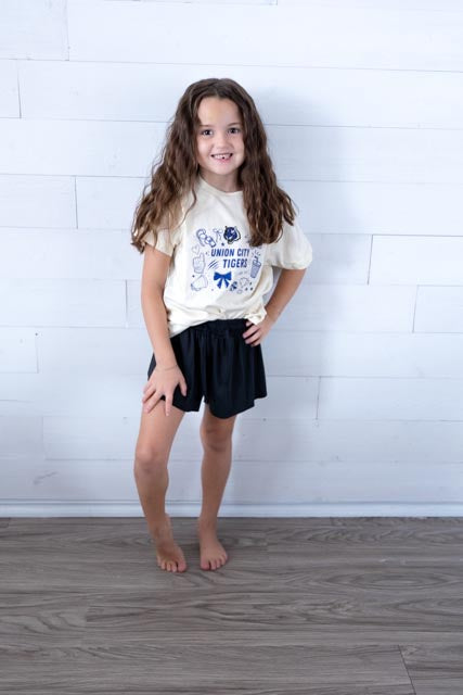 Youth Union City Tiger Doodle Graphic Tee Ivory