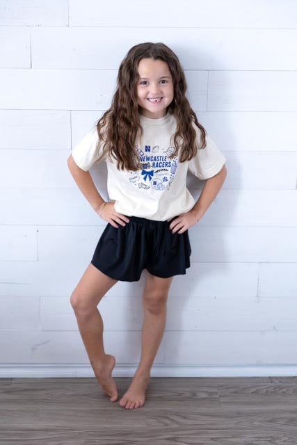 Youth Newcastle Racers Doodle Graphic Tee Ivory