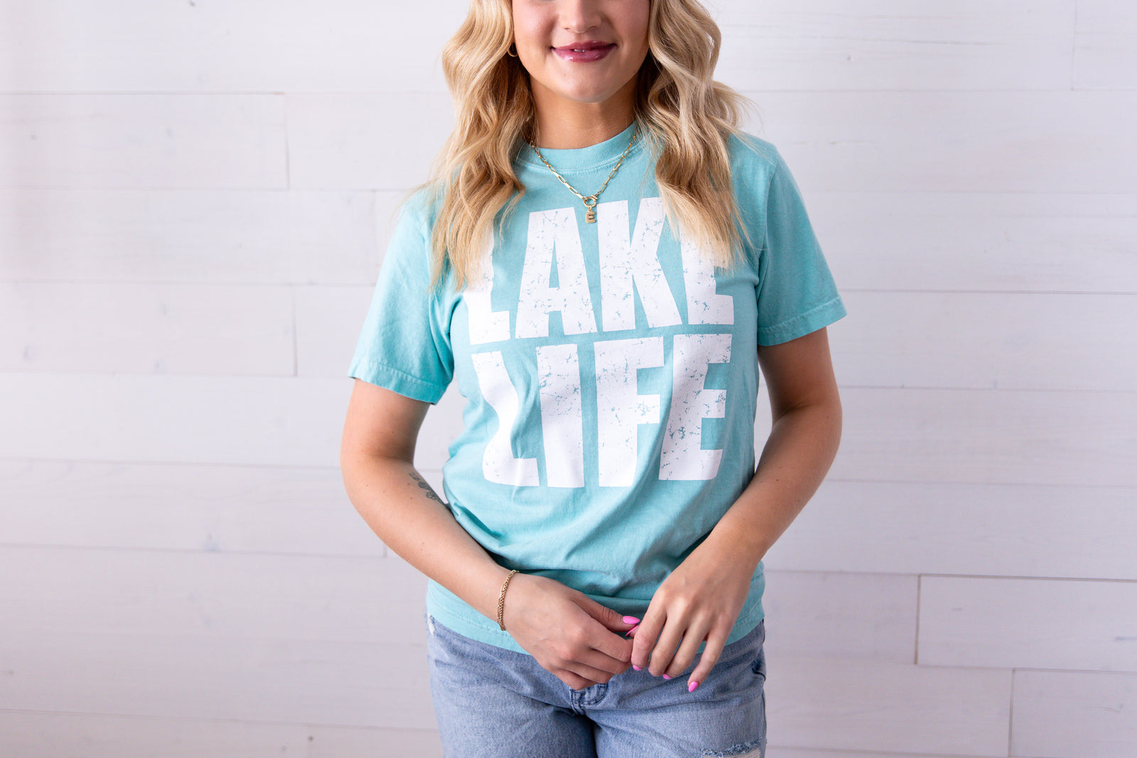 Lake Life Graphic Tee Chalky Mint