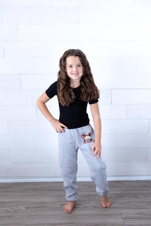 Youth Mustang Athletic Sweatpants Grey