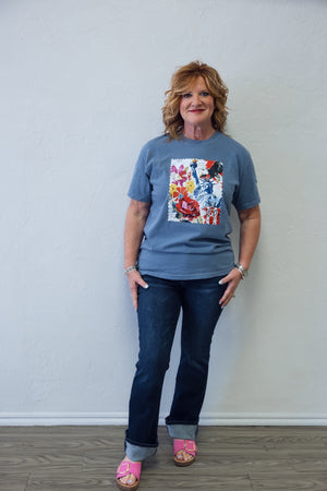 250 America Blue Jean Graphic Tee