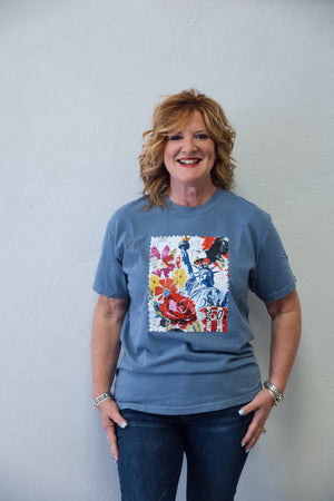 250 America Blue Jean Graphic Tee