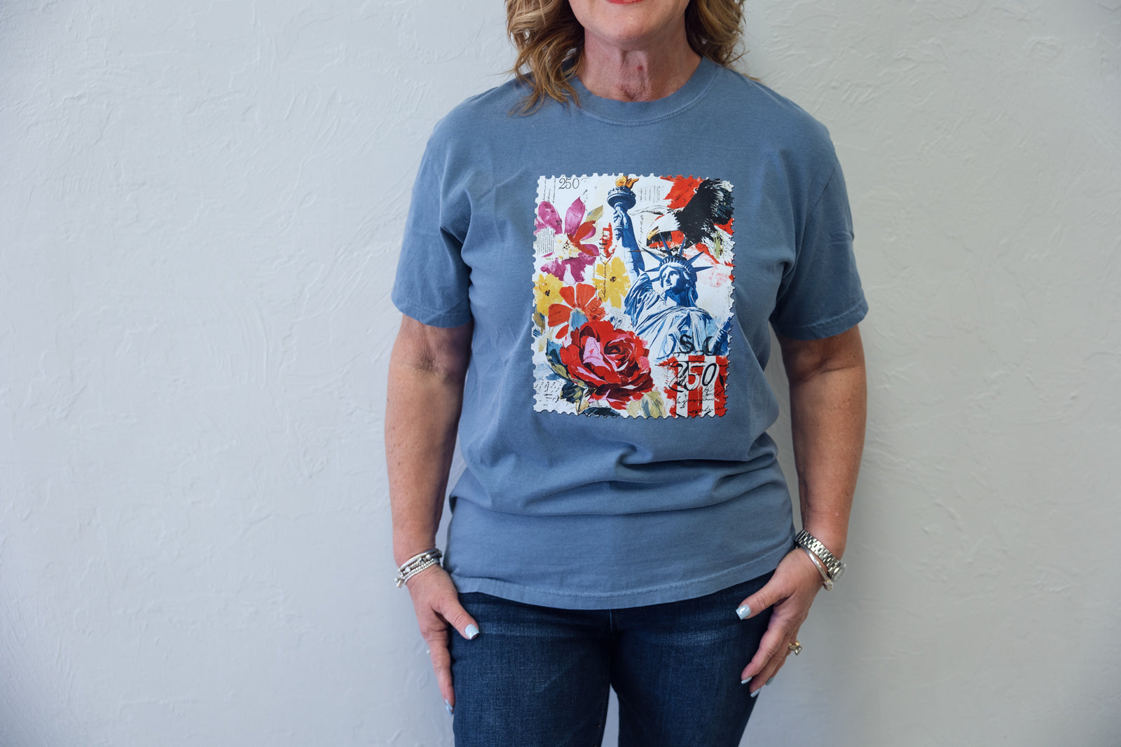 250 America Blue Jean Graphic Tee