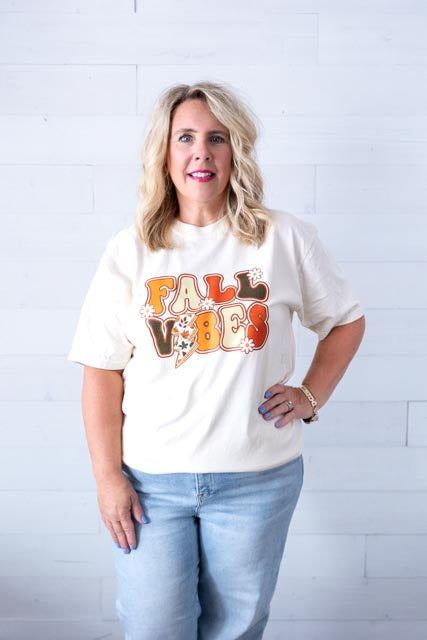 Fall Vibes Graphic Tee Ivory