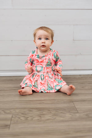 Jingle Bows LS Twirl Bodysuit