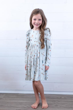 Ruffle Dress Botanical