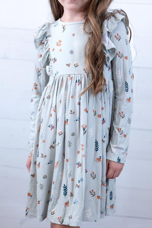 Ruffle Dress Botanical