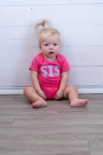 Sis Hot Pink Onesie