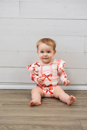Bow LaLa LS Flutter Sleeve Leotard