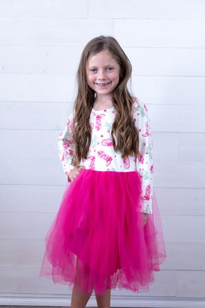 Giddy Up LS TuTu Dress