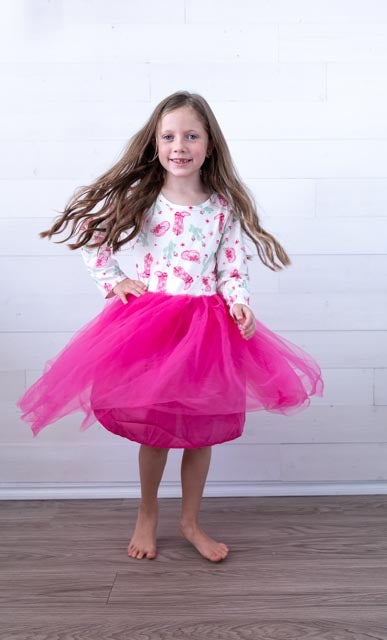Giddy Up LS TuTu Dress