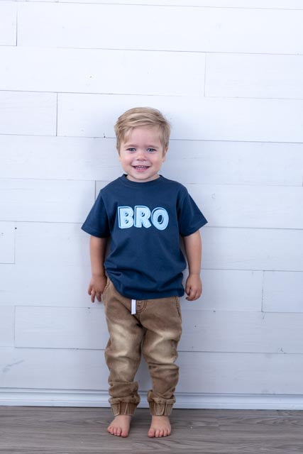 Toddler Bro Blue Graphic Tee