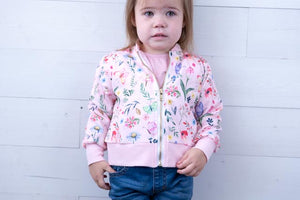 Butterfly Meadows Satin Jacket