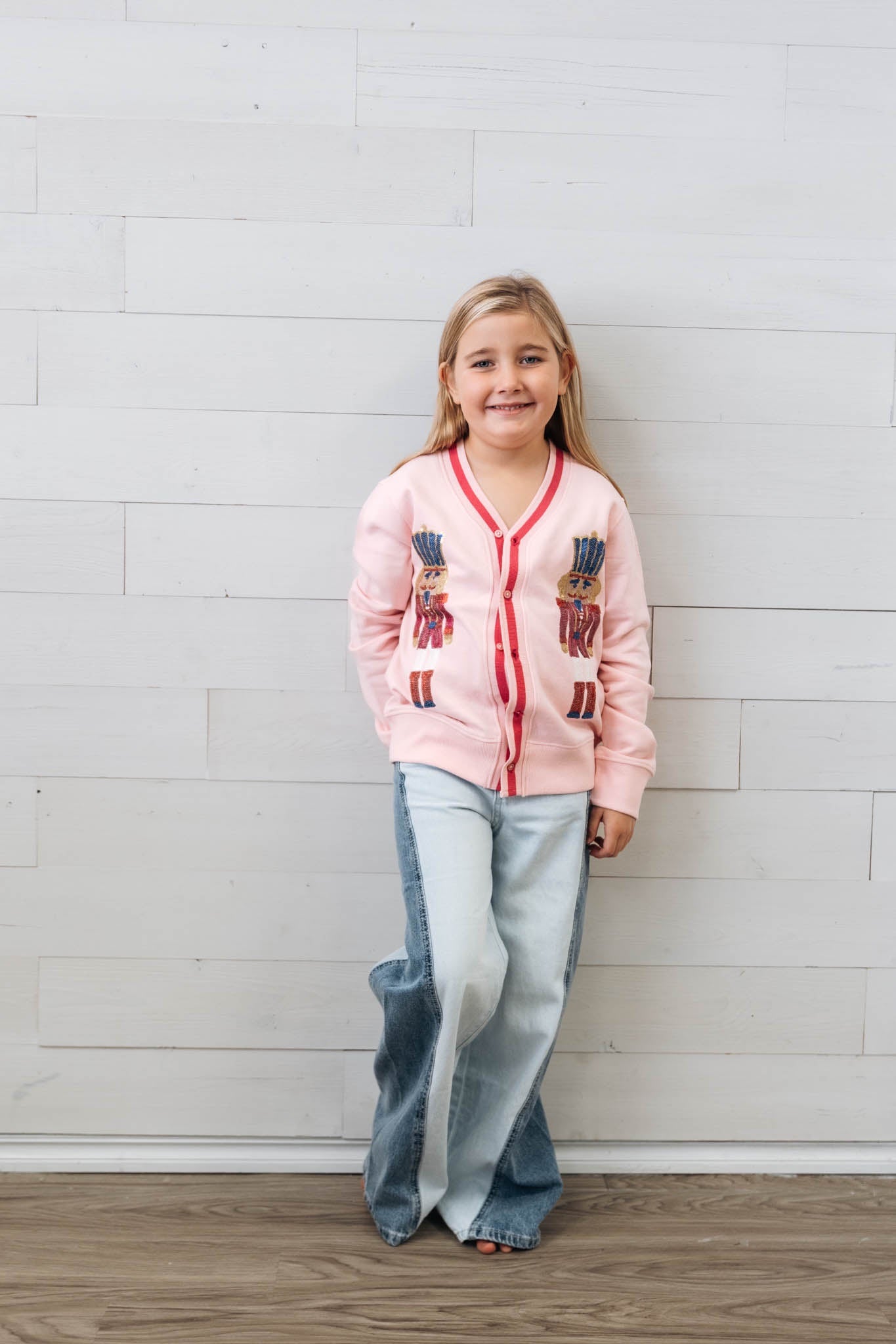 Abby Indigo 2 Tone Denim Wide Leg Jeans