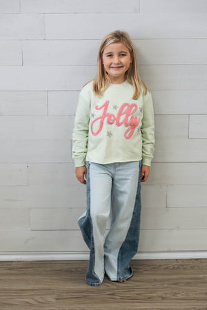 Jolly & Rhinestone Stars Sweatshirt Ambrosia