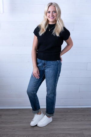 Renee HW Rigid Magic Non-Destroy Straight Jeans
