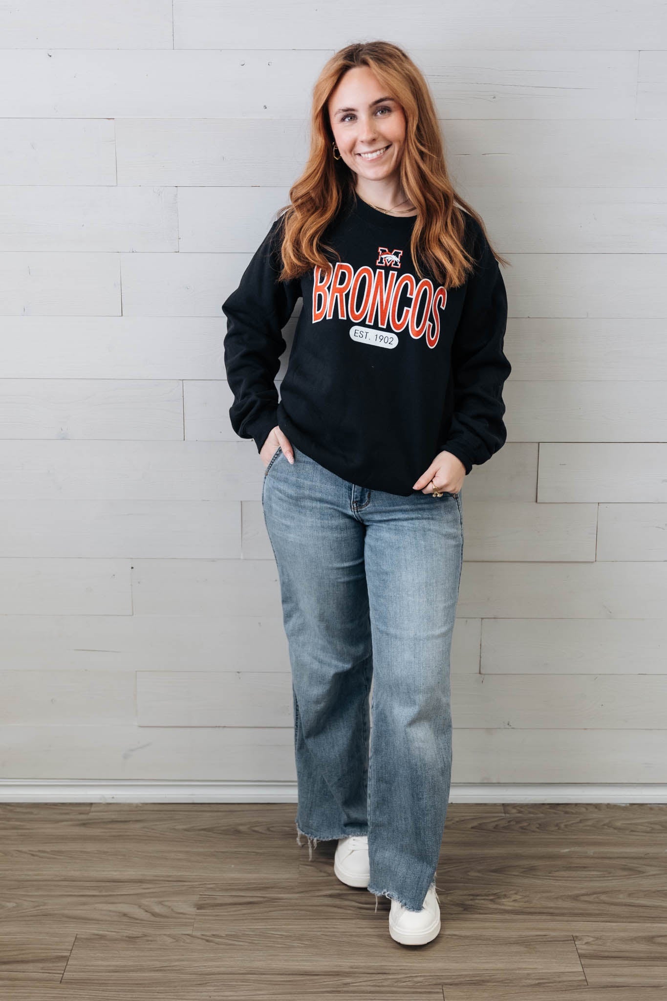 Mustang Bronco Est. 1902 Black Sweatshirt