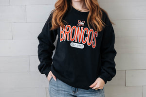 Mustang Bronco Est. 1902 Black Sweatshirt