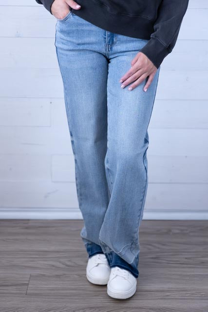 Paige MR Release Hem Wide Jeans