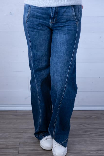 Nelly HW Trouser Wide Leg Jeans