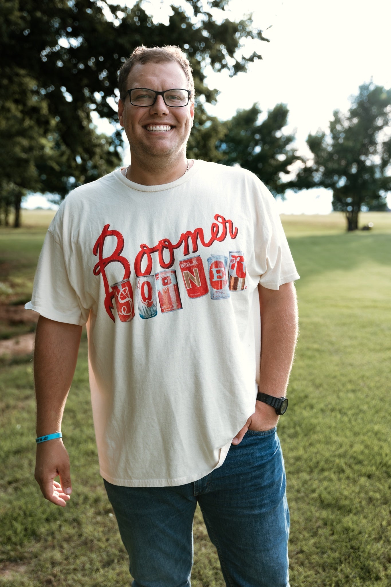 OU Sooners Cans Graphic Tee Ivory