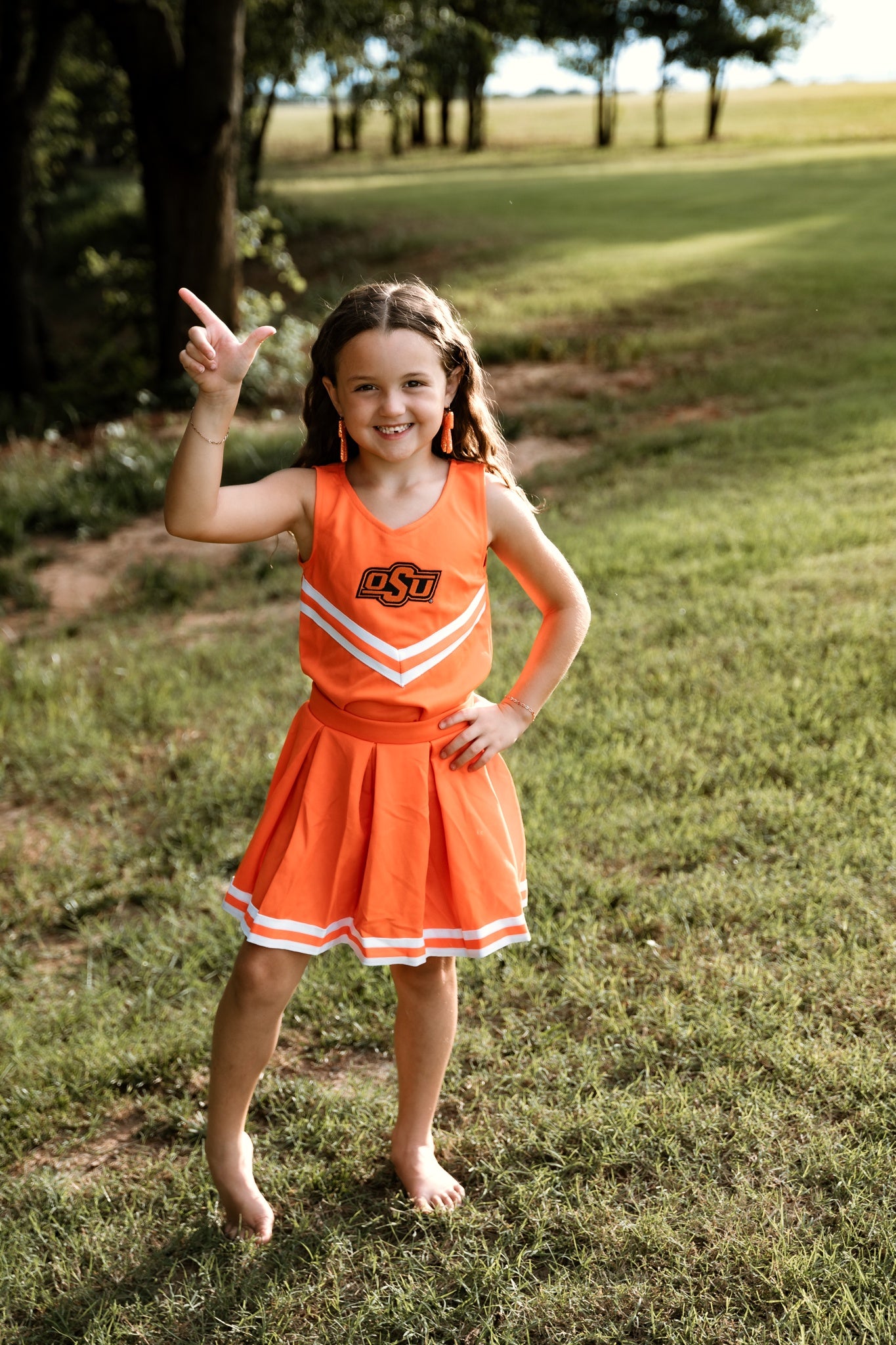 OSU Cheer Dress Bloomer Set Orange