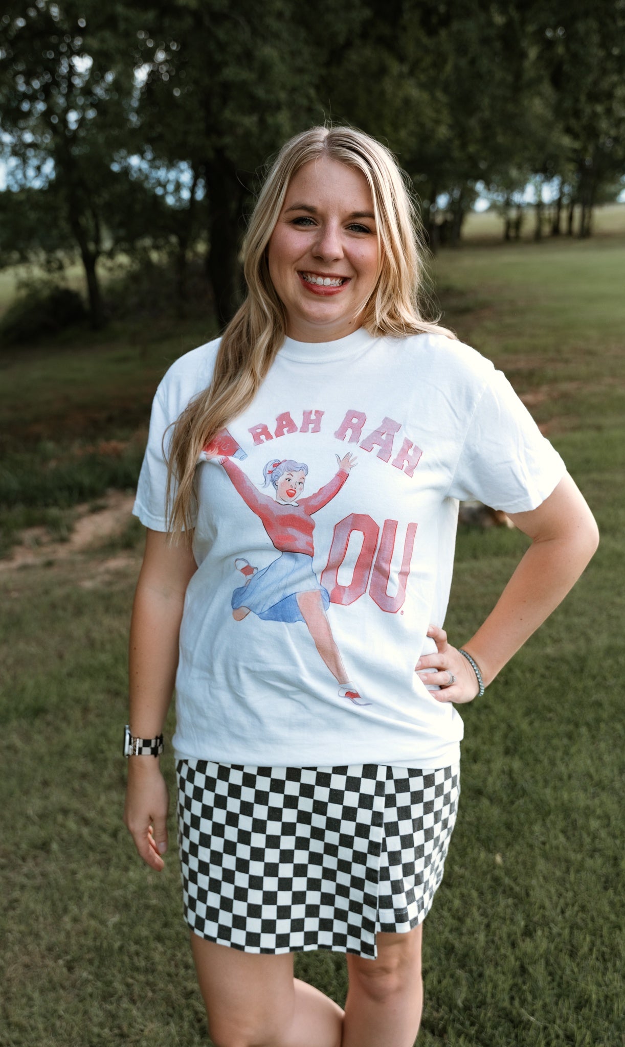 OU Sooners Rah Rah Graphic Tee Ivory