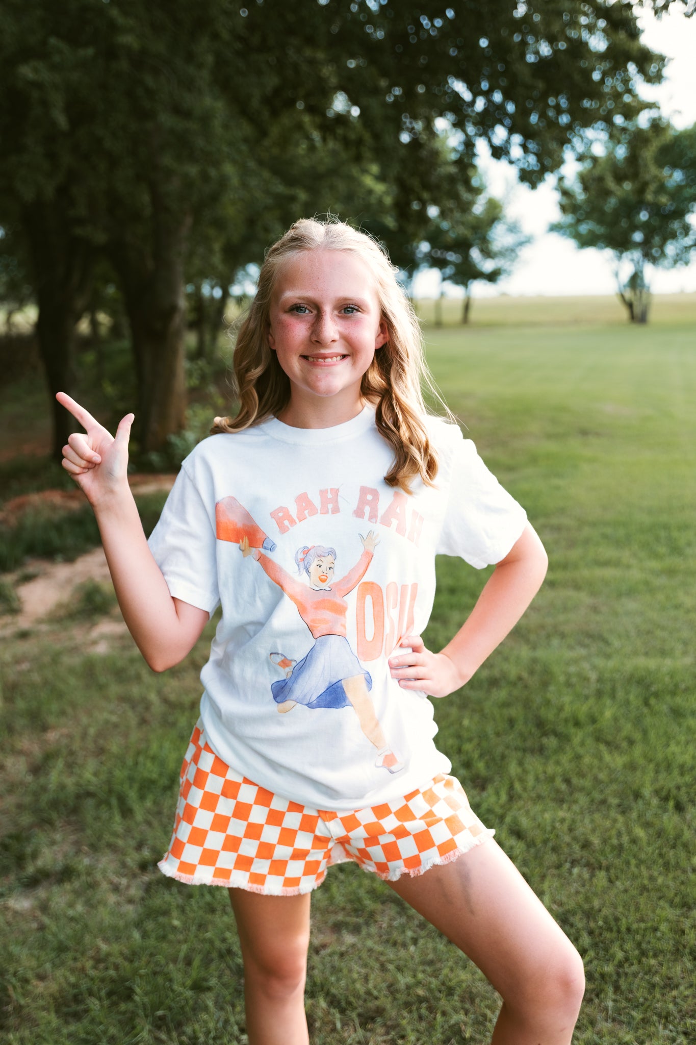 OSU Cowboys Rah Rah Graphic Tee Ivory