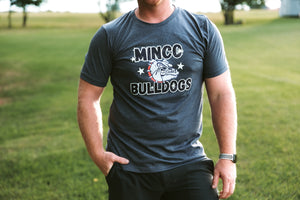 Adult Bulldog Stars Graphic Tee Navy