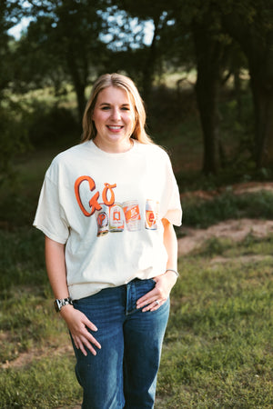 OSU Pokes Cans Graphic Tee Ivory