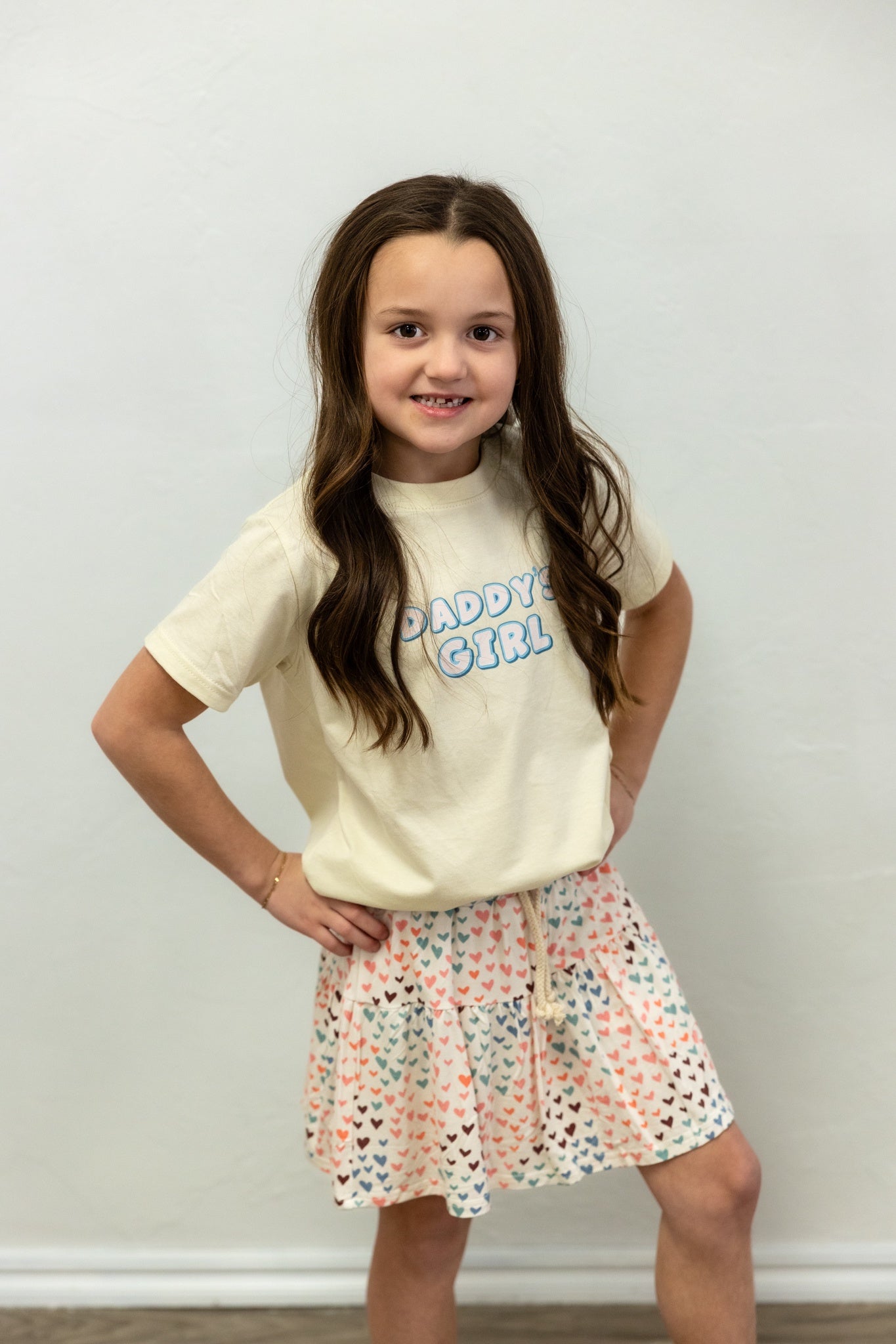 Daddys Girl Graphic Tee Ivory