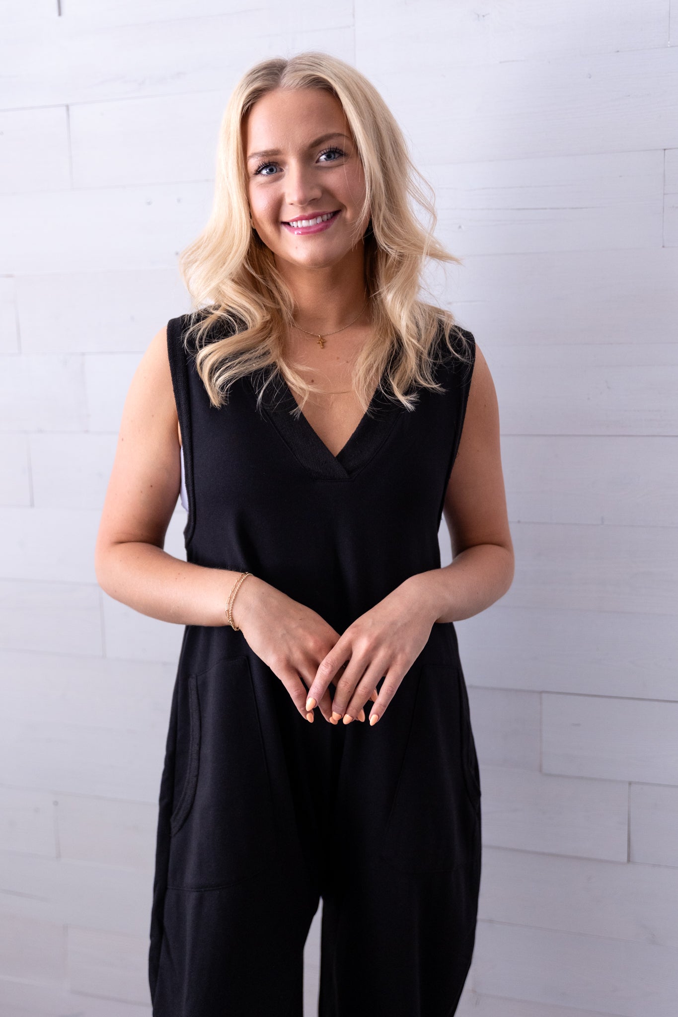 Casual Baggy Jumpsuit Black