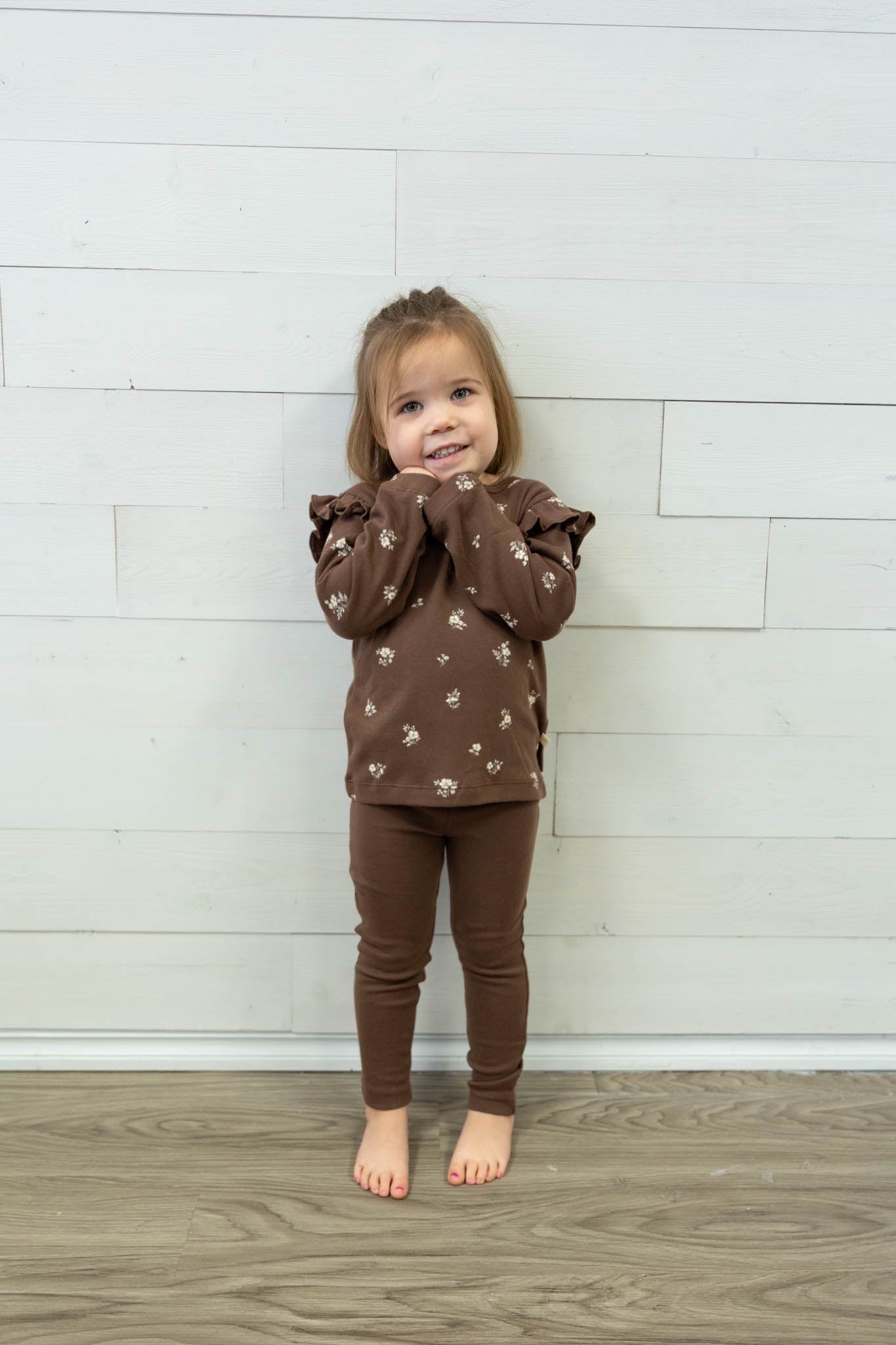 Organic Leggings Dark Brown