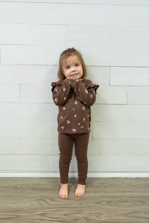 Organic Leggings Dark Brown