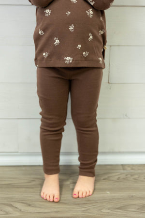 Organic Leggings Dark Brown