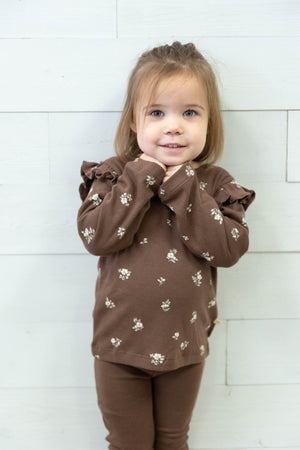 Organic Ruffle LS Top Birch