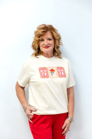 Adult Mi Amor Graphic Tee Off White