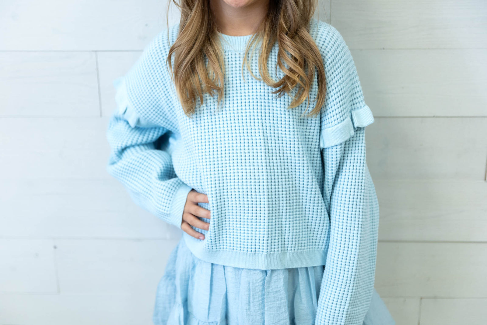 Chloe Knit Sweater Blue