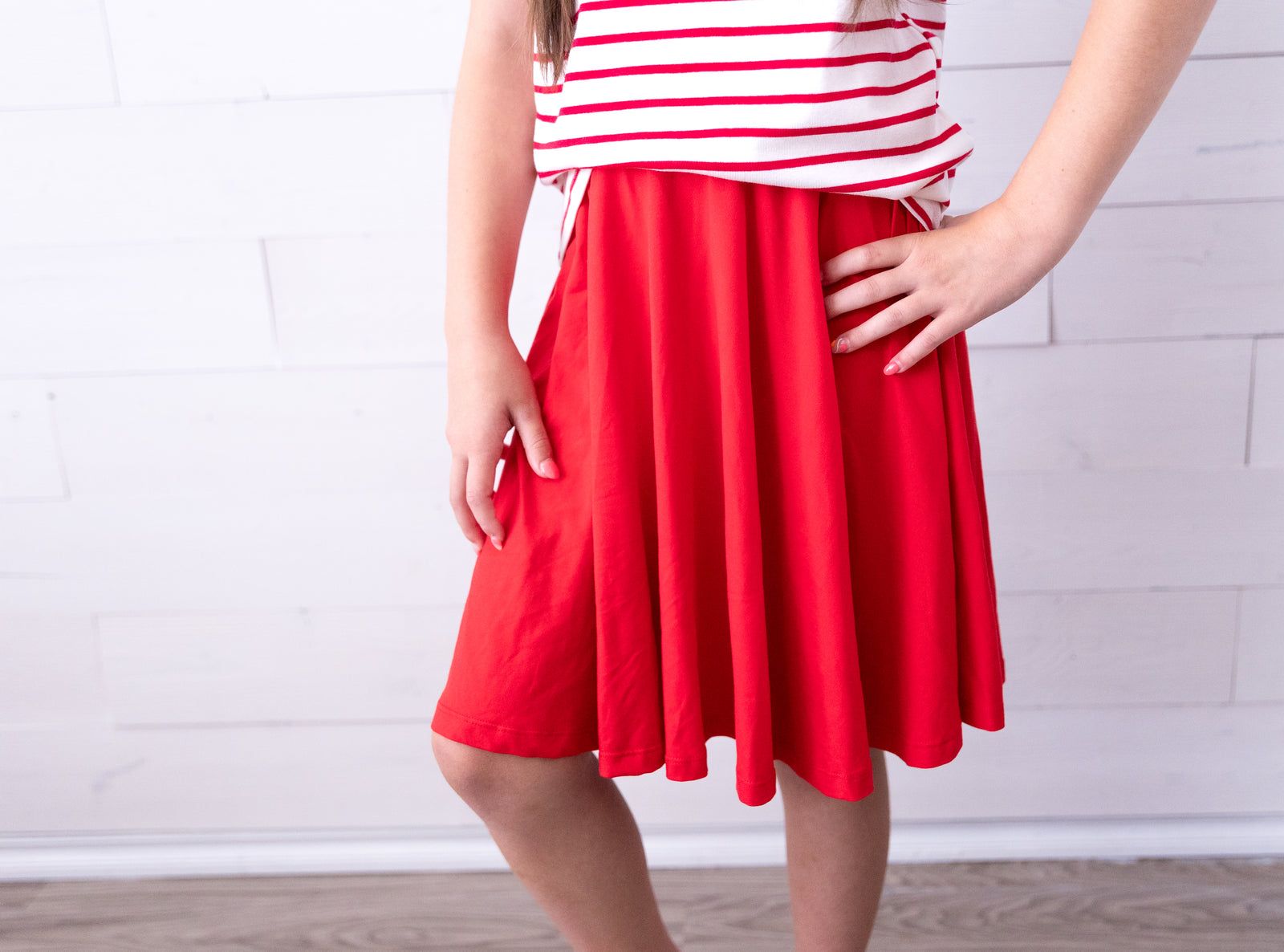 Mila & Rose Twirl Skort Red