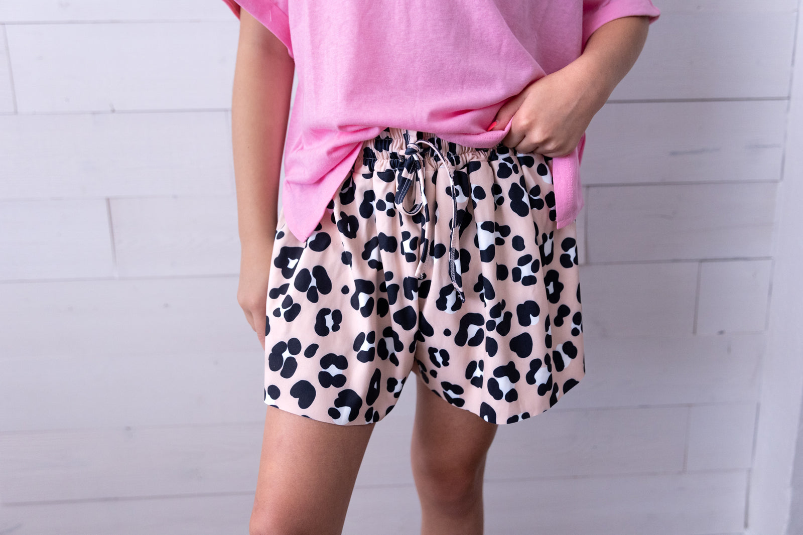 Girls Cheetah Flowy Shorts
