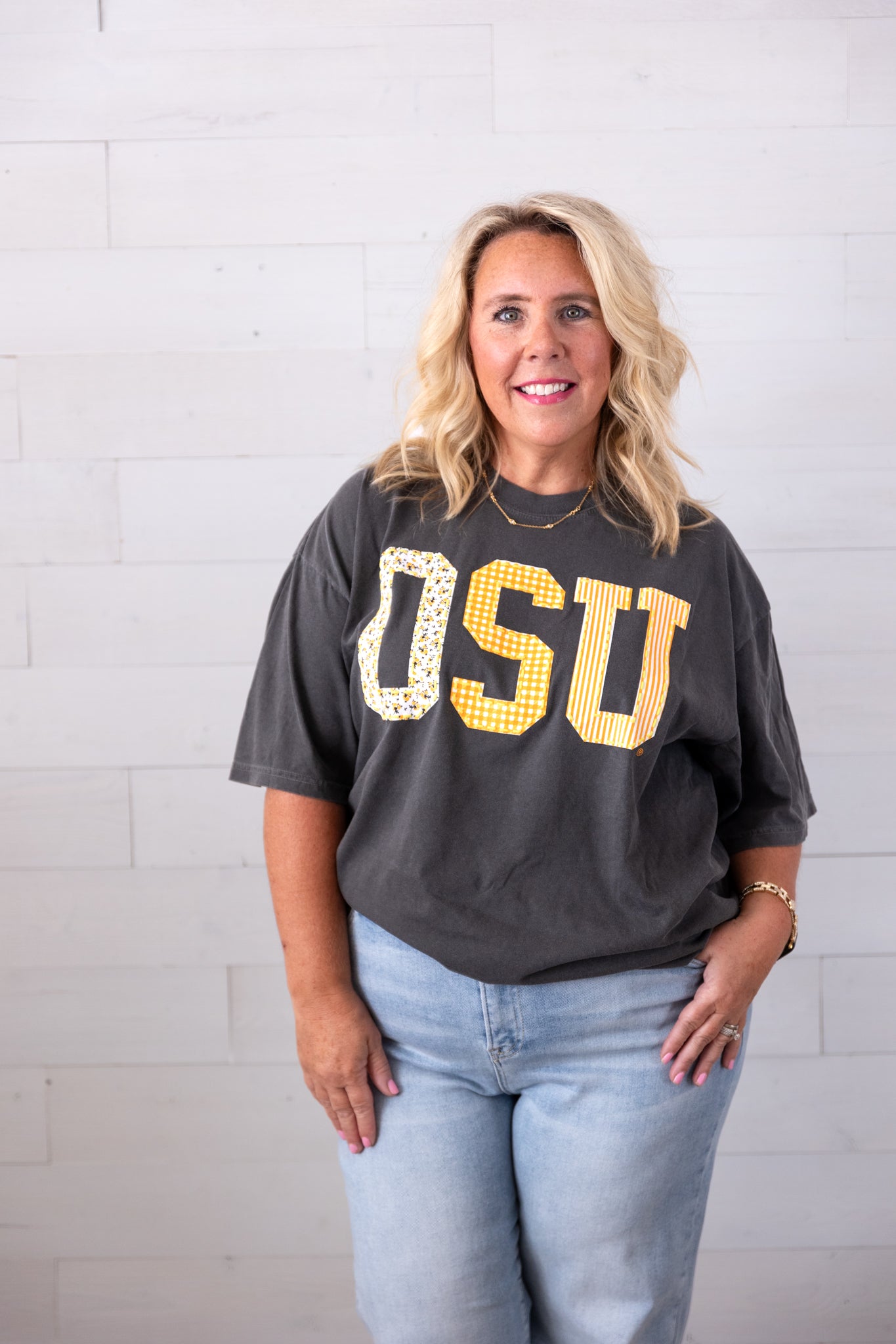 OSU Quilted Graphic Tee Pepper