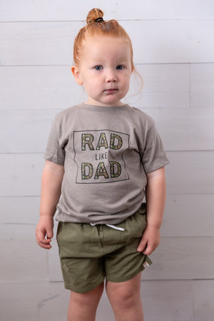 Rad Like Dad Graphic Tee Stone