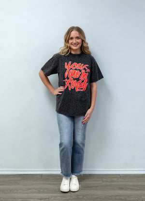 You Are So Loved Graphic Tee Black