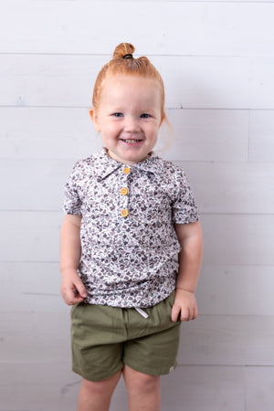 Camo Boy Collar Shirt