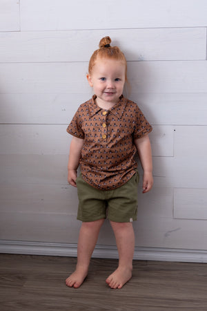 Coyote Mallard Boy Collar Shirt