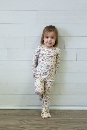 Flare Pants Winter Floral