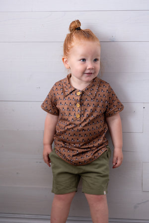 Coyote Mallard Boy Collar Shirt